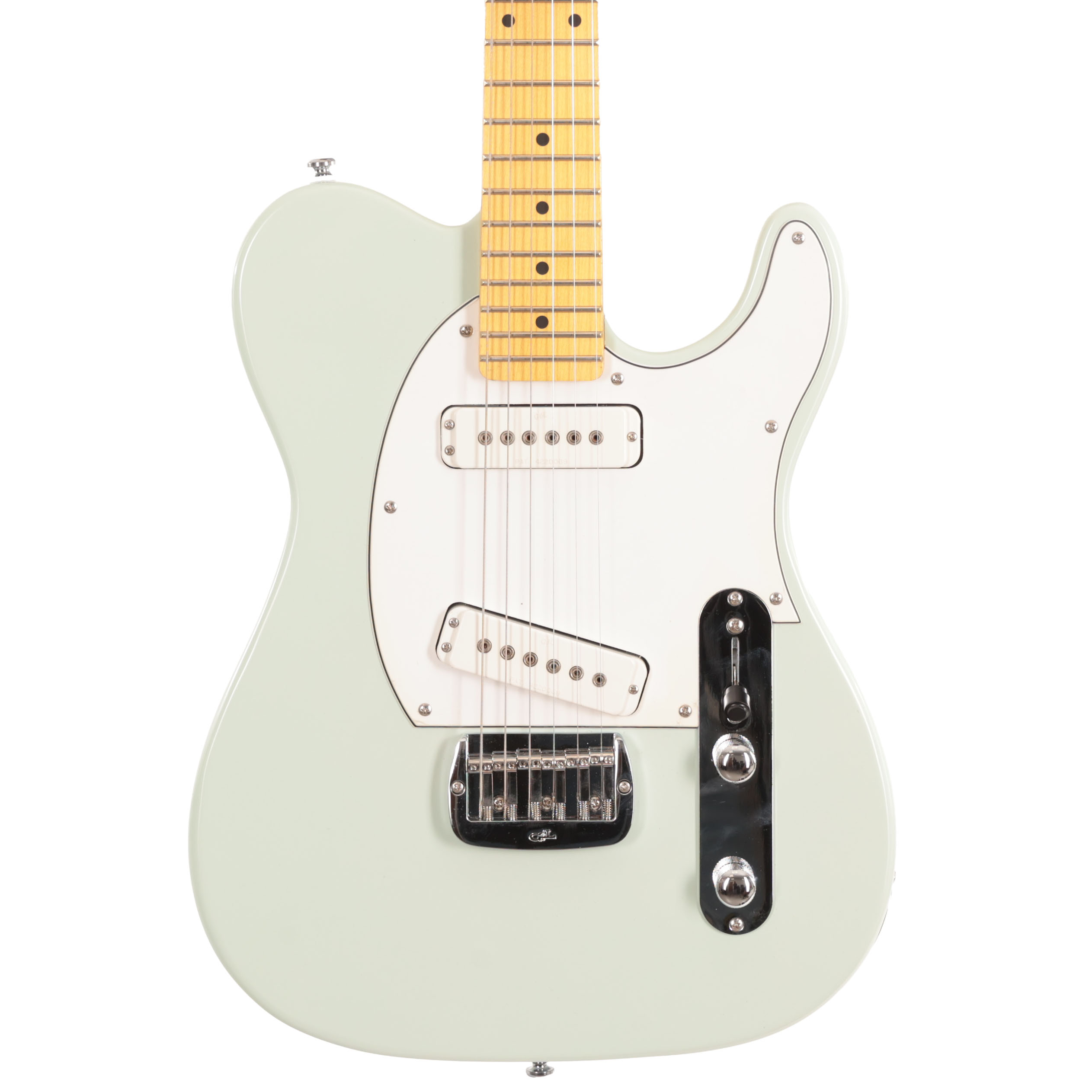 B Stock : G&L Tribute ASAT Special Surf Green Maple Fretboard,Yellowung pickguard 024